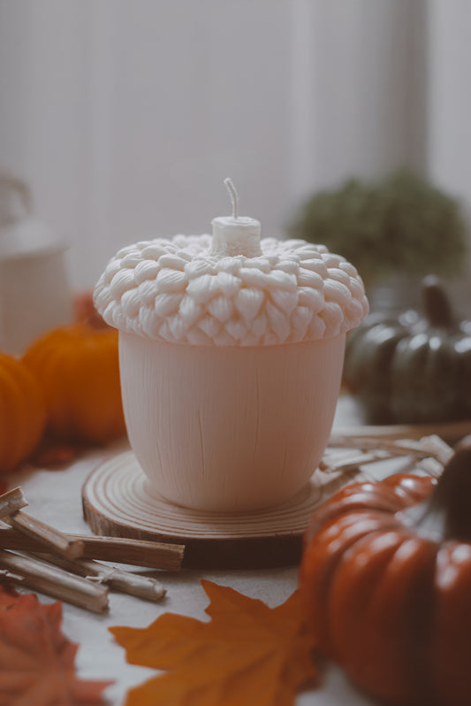 Acorn candle